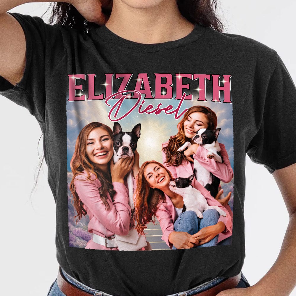 Custom Face Photo And Family Moments Dark Shirt TA29 889685