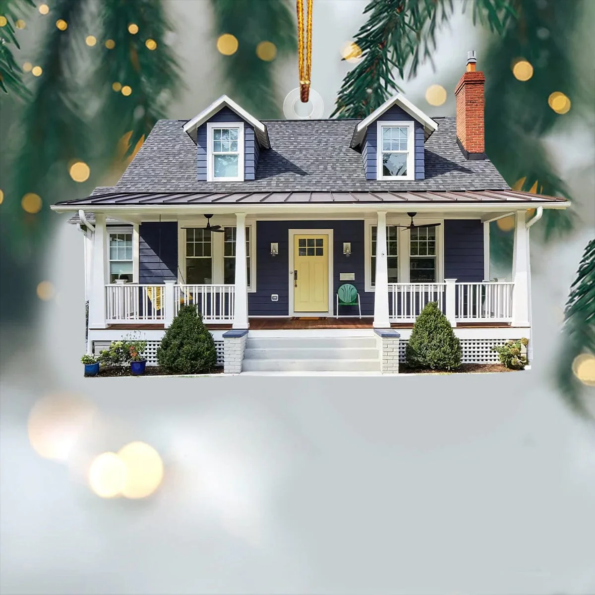 Custom House Photo Acrylic Ornament DM01 891373 - Image 2