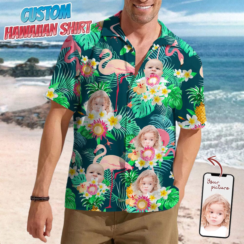 Custom Human Photo Aloha Hawaii Shirt K228 890250 - Image 7