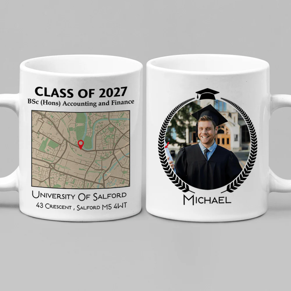 Custom Map Photo Graduation Gift Personalized Graduation Senior Coffee Mug 890335 - Image 5
