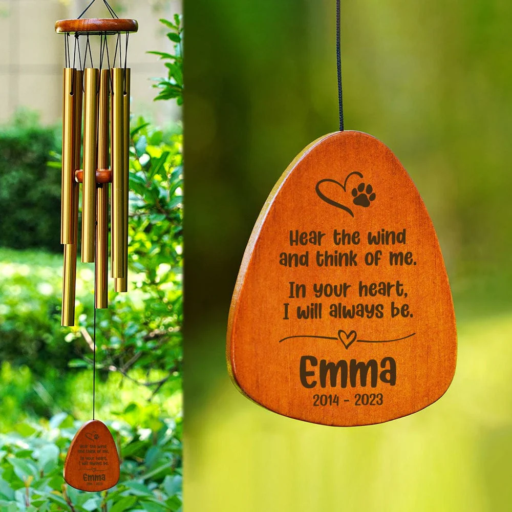 Custom Name And Think Of Me Memorial Wind Chimes Personalized Gifts TA29 889879 - Image 3