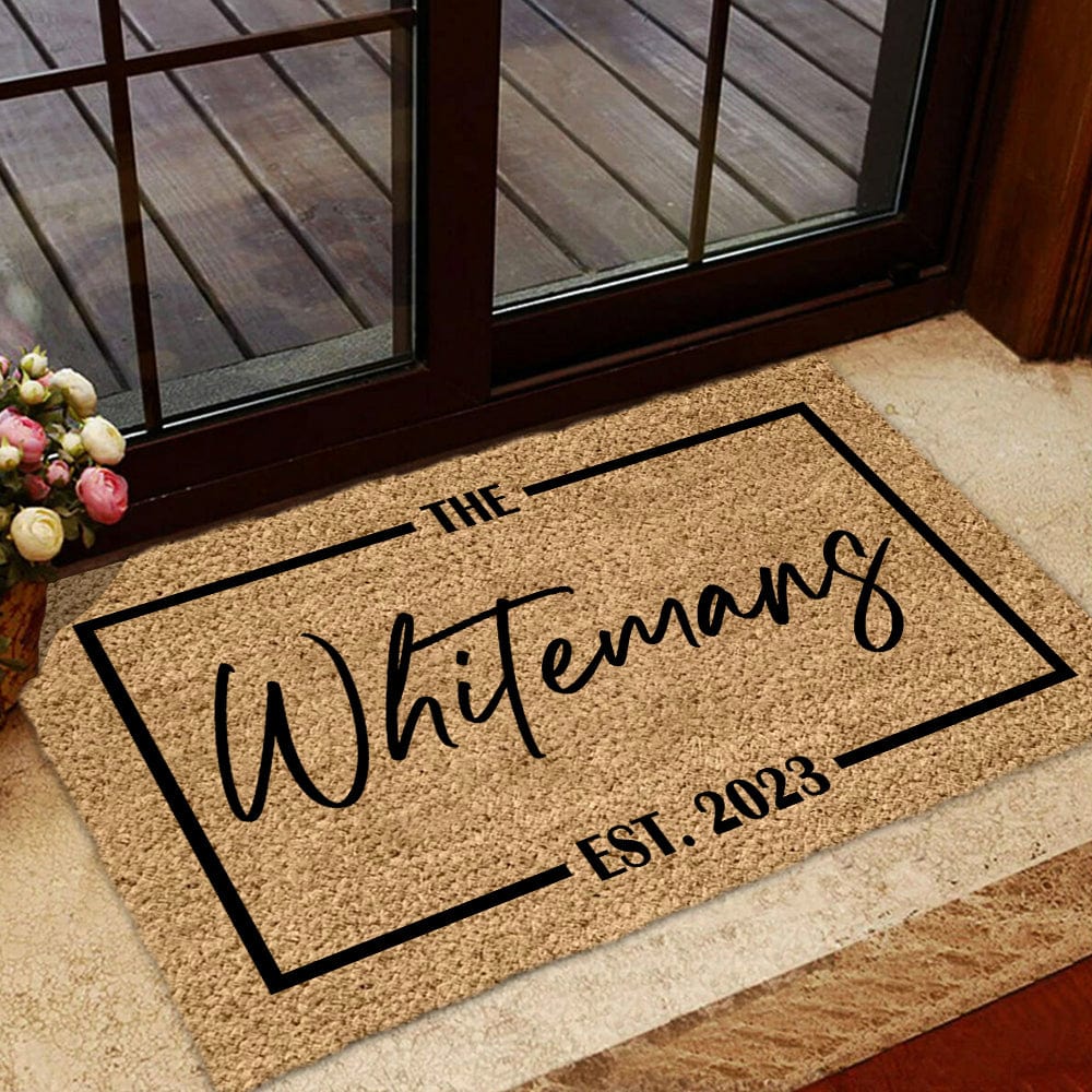 Custom Name Family Coir Doormat Personalized Gift TA29 889975 - Image 2