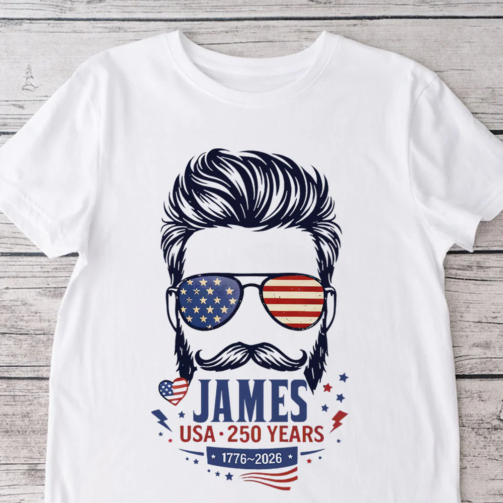 Custom Name Mom Dad USA 250th Anniversary Matching Patriotic Parents Shirt CH07 910656 - Image 3