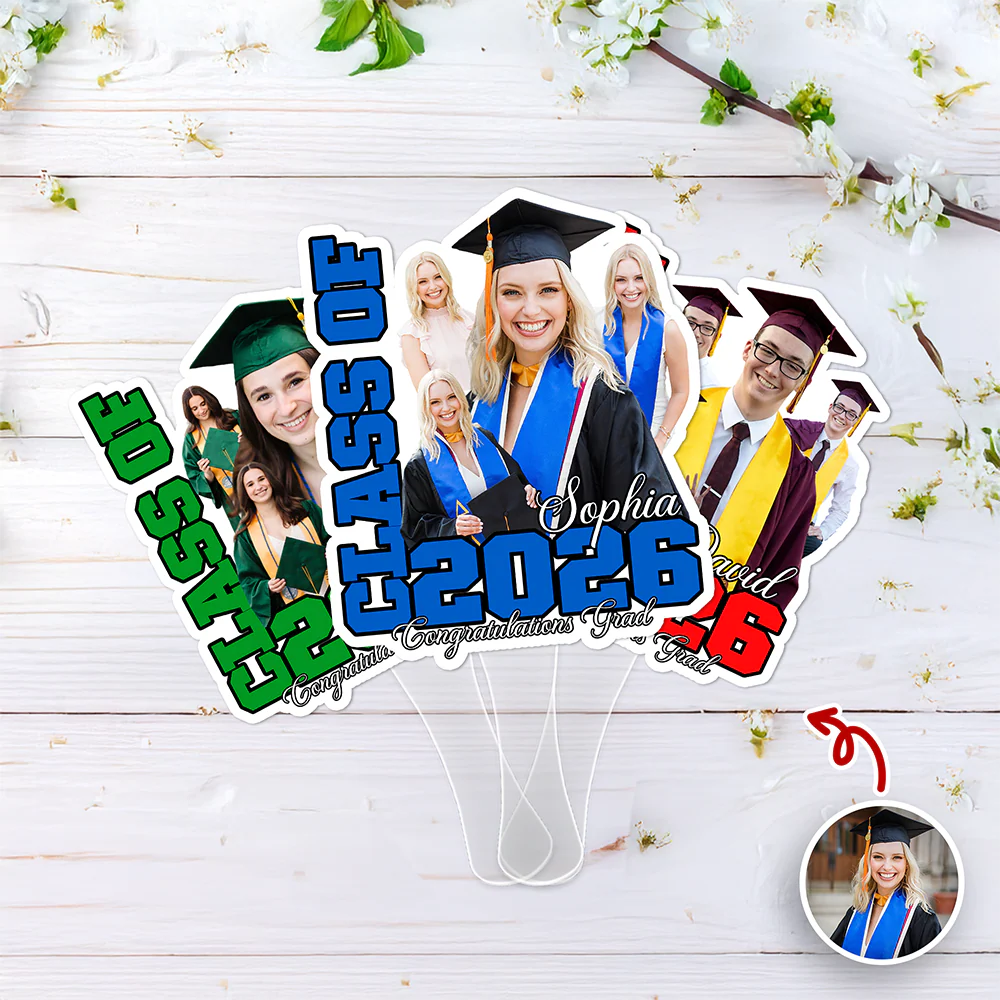 Custom Photo Class Of 2026 Graduation Face Fan HA75 920042 - Image 4