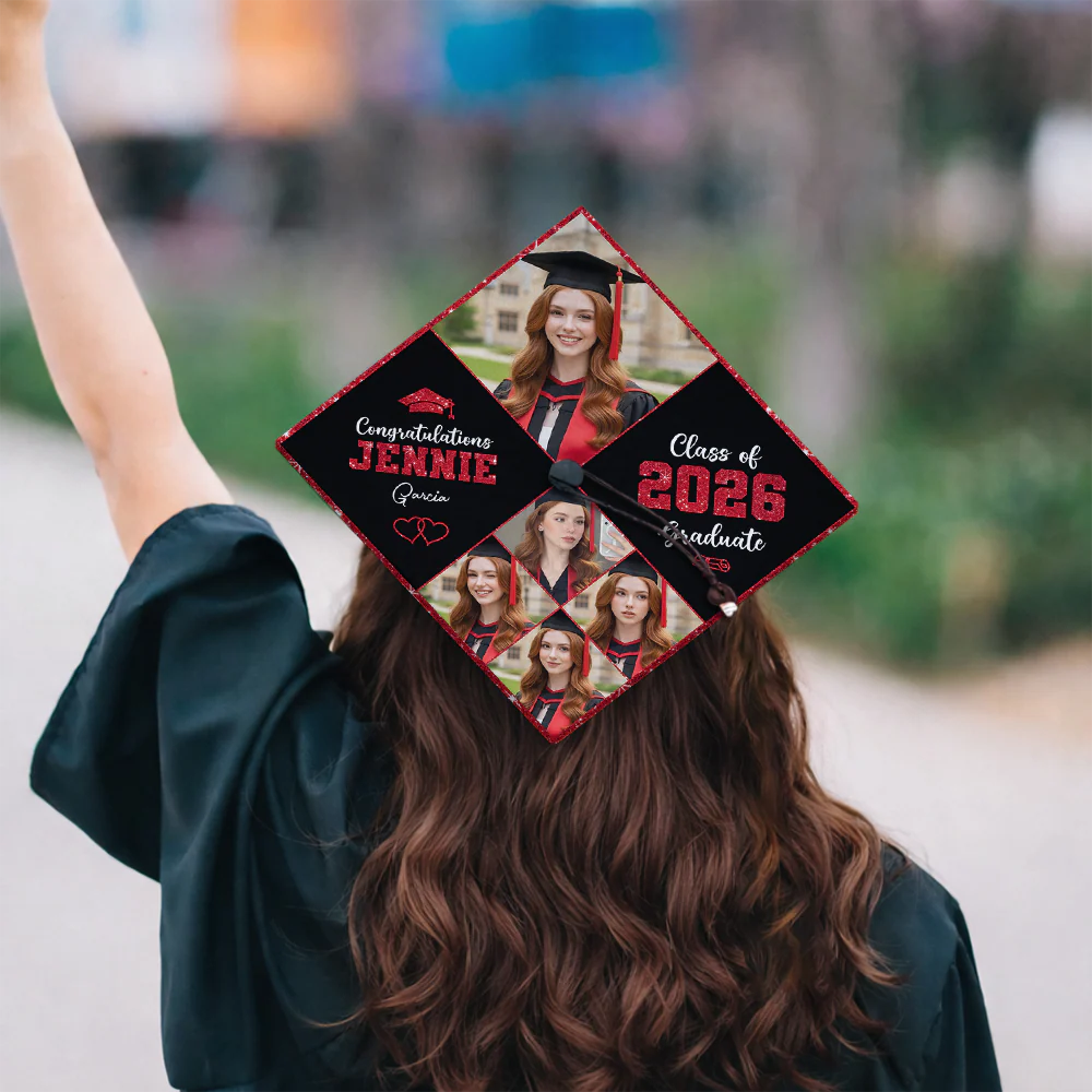 Custom Photo Class Of 2026 Personalized Graduation Cap Topper HA75 920814 - Image 9