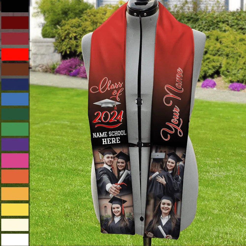 Custom Photo Class of 2026 Stoles Sash Senior Gift TA29 TH10 888873 - Image 20