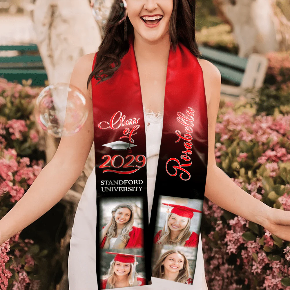 Photo Class of 2026 Stoles Sash, Graduation Gift, Senior Gift N304 TH10 888873 - Image 11