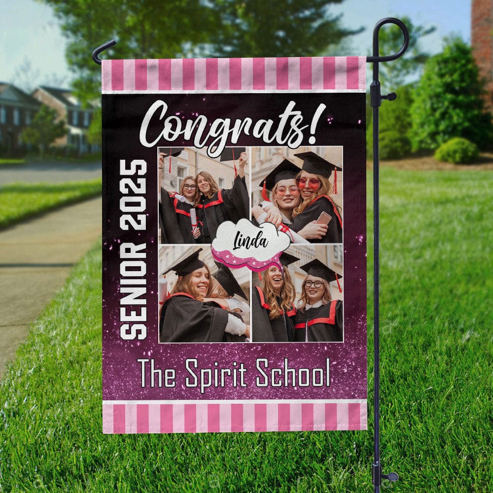 Custom Photo Congrats Graduation Garden Flag TA29 888897