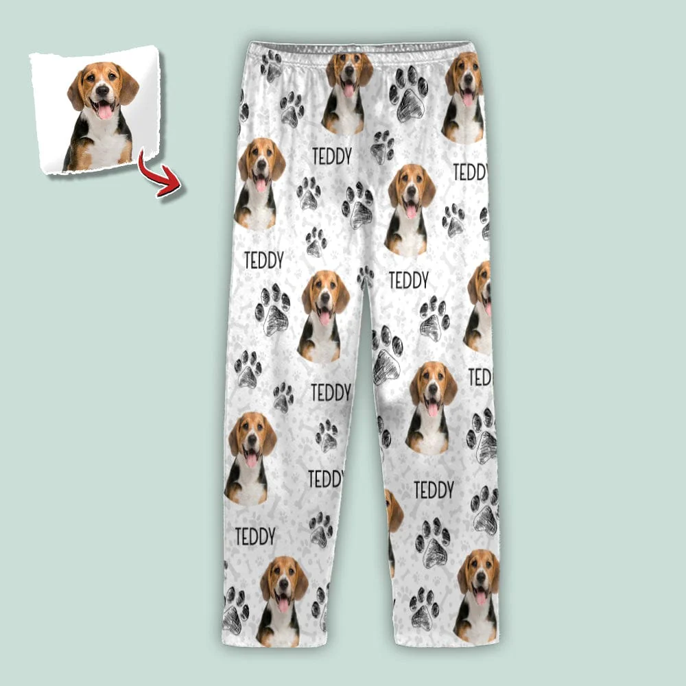 Custom Photo Dog Cat Paw For Dog Cat Lover Pajamas Christmas HO82 K228 888684 - Image 4