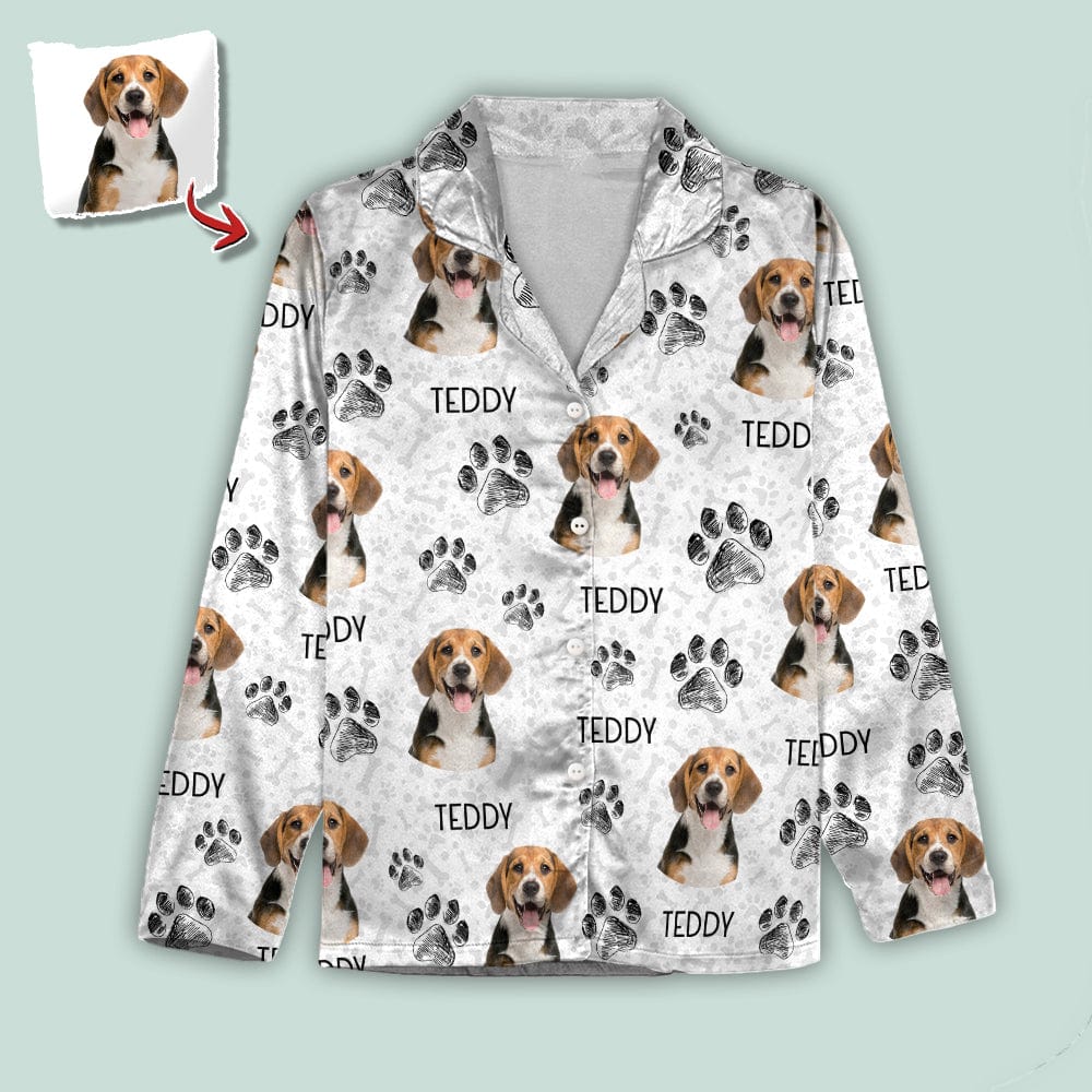 Custom Photo Dog Cat Paw For Dog Cat Lover Pajamas Christmas HO82 K228 888684 - Image 5