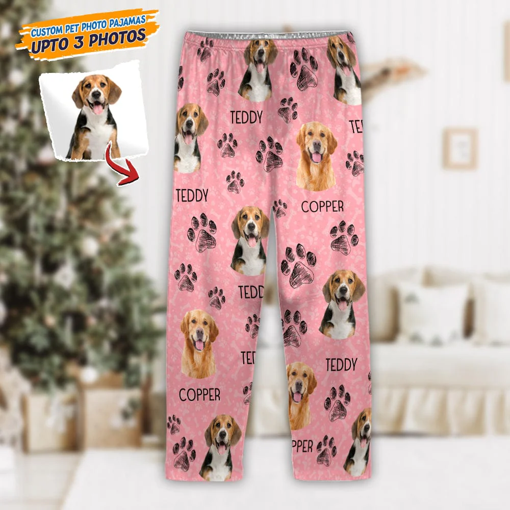 Custom Photo Dog Cat Paw For Dog Cat Lover Pajamas Christmas HO82 K228 888684 - Image 8