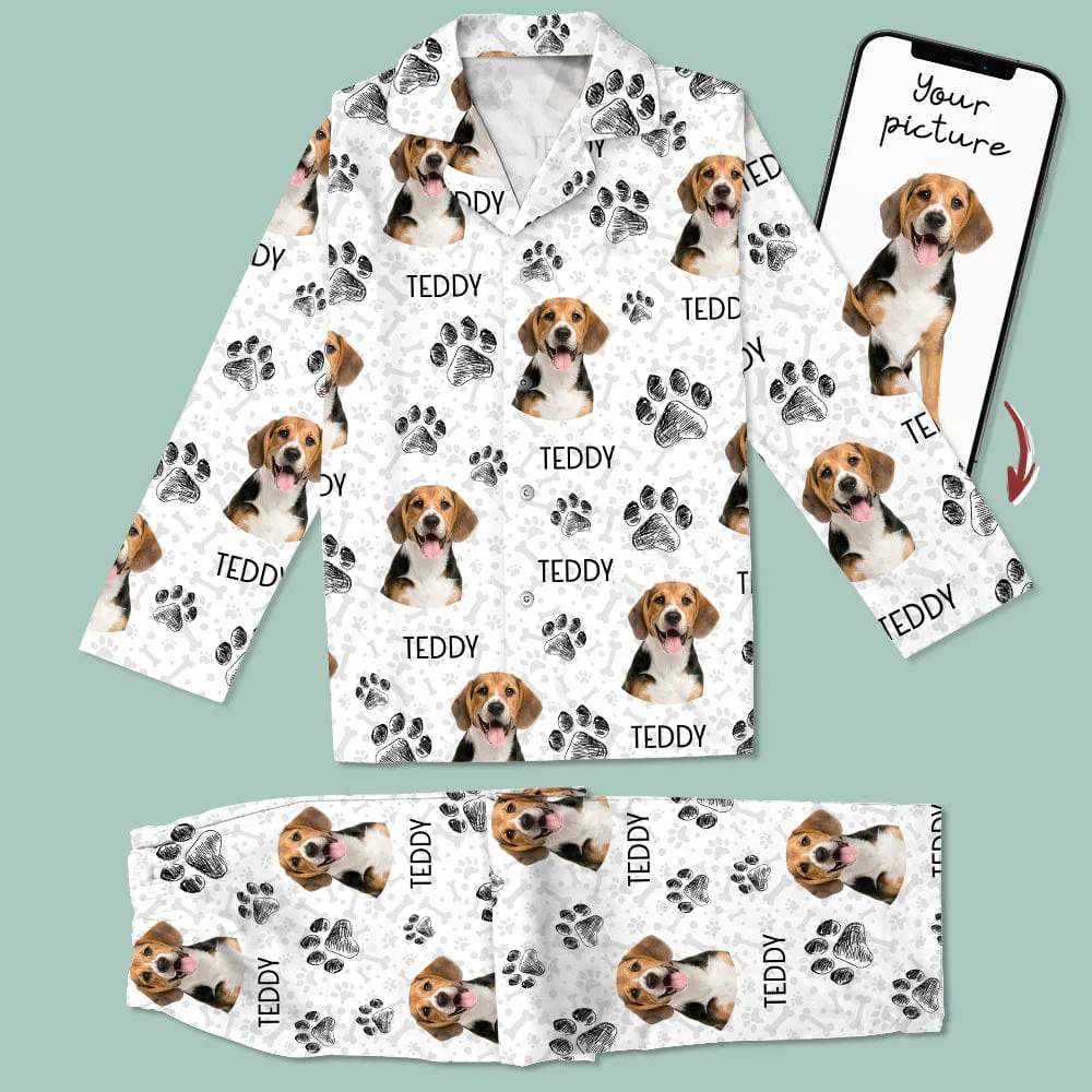 Custom Photo Dog Cat Paw For Dog Cat Lover Pajamas Christmas HO82 K228 888684 - Image 9