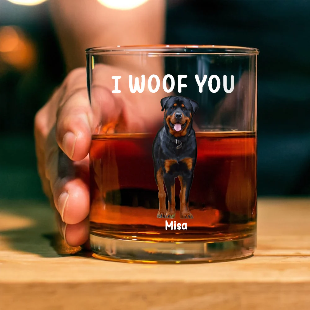 Custom Photo Dog Dad I'm Not From Your Sack But I'll Always Have Your Back - Personalized Whiskey Glass CH07 895570 - Image 8