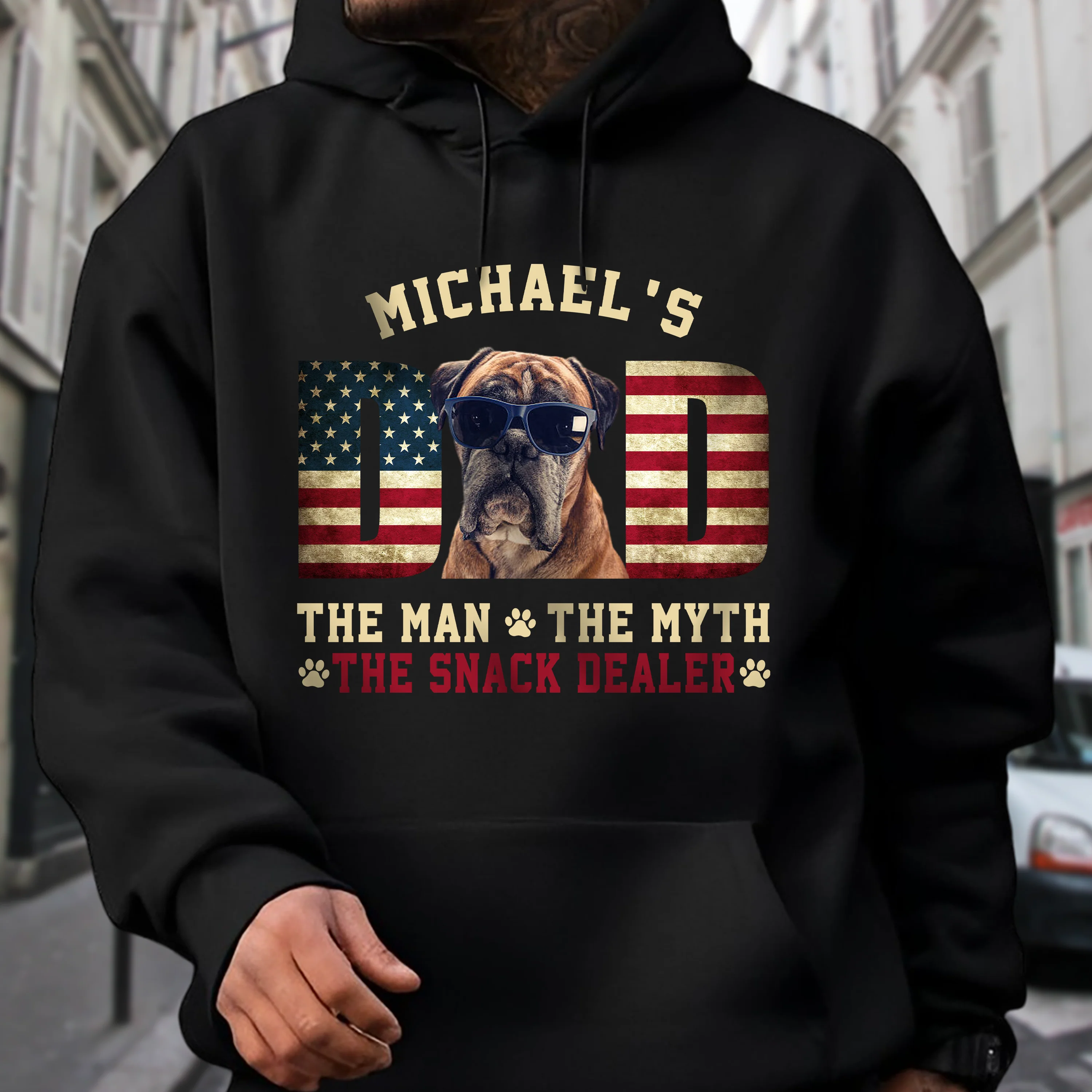 Custom Photo Dog - Dog's Dad The Man The Myth The Dealer American Flag Dad Shirt HA75 892946 - Image 9