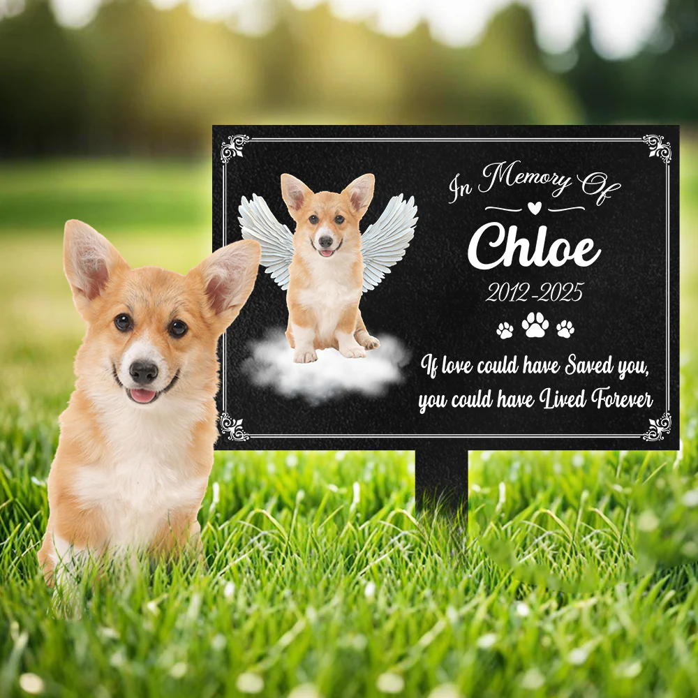 Custom Photo Dog Loss Memorial Garden Stake CH07 895402 - Image 4