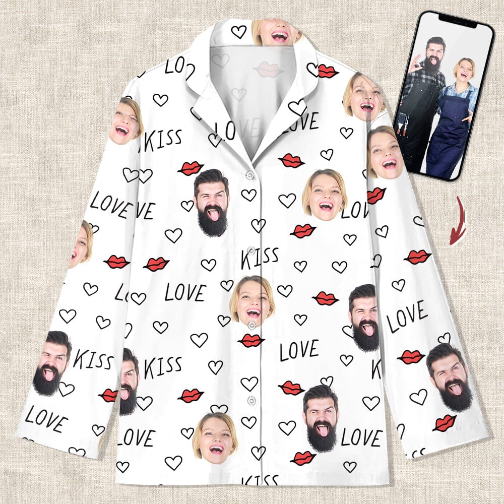 Custom Photo For Couple Pajamas TA29 888855 - Image 3