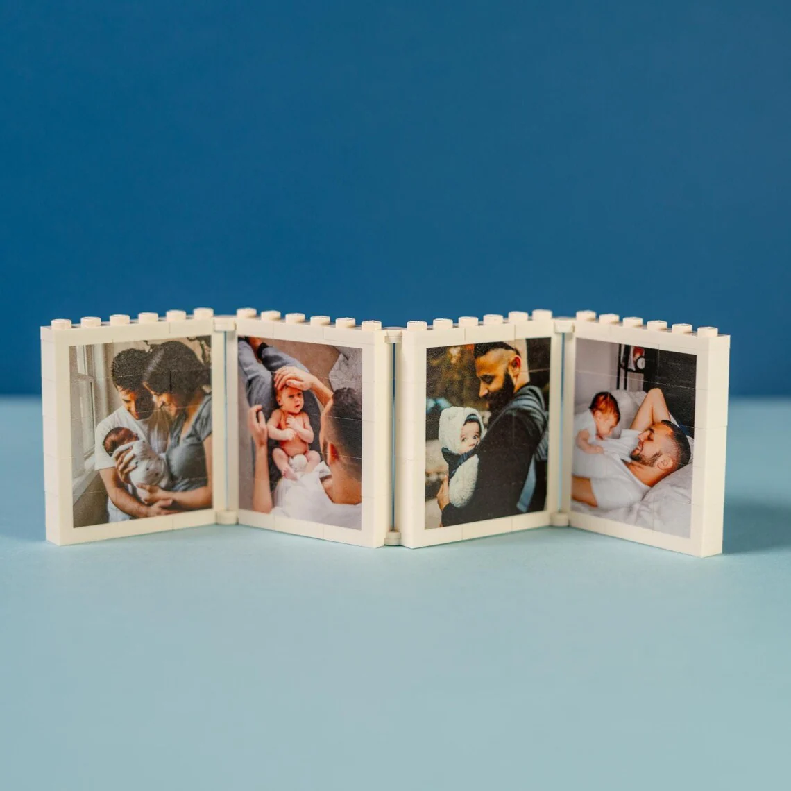 Custom Photo Happy Father's Day Fold-Out Brick Photo Frame Gift For Family TH10 169999 - Image 5