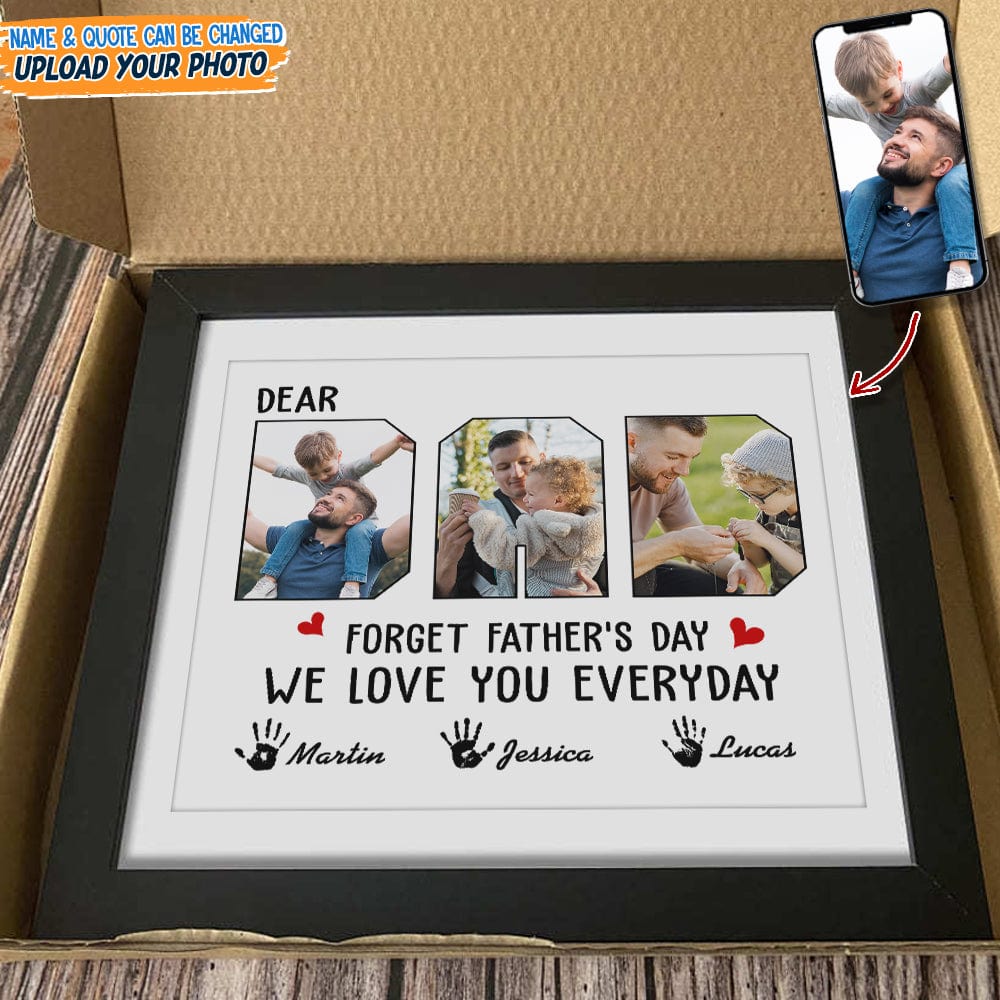 Custom Photo Happy Father's Day To The Best Dad Picture Frame 890841 - Image 2