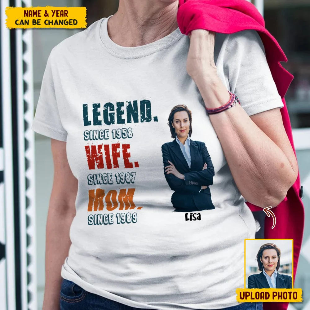 Custom Photo Mommy Legend Shirt Family N304 HN590