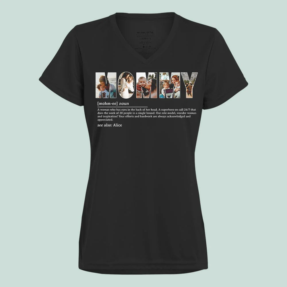 Custom Photo Mother's Definition Dark Shirt N304 889053 - Image 3