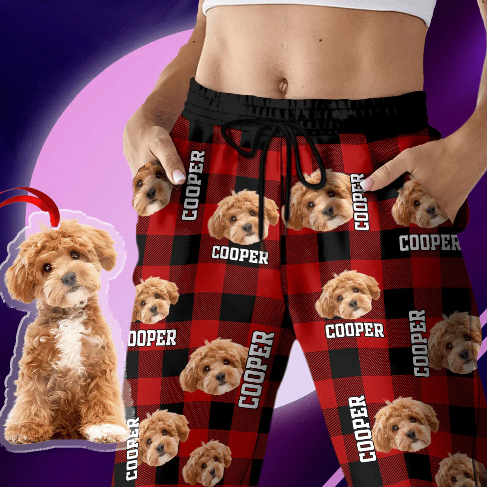 Custom Photo Name Dog Cat Men And Women's Sweatpants K228 HA75 888775 - Image 8