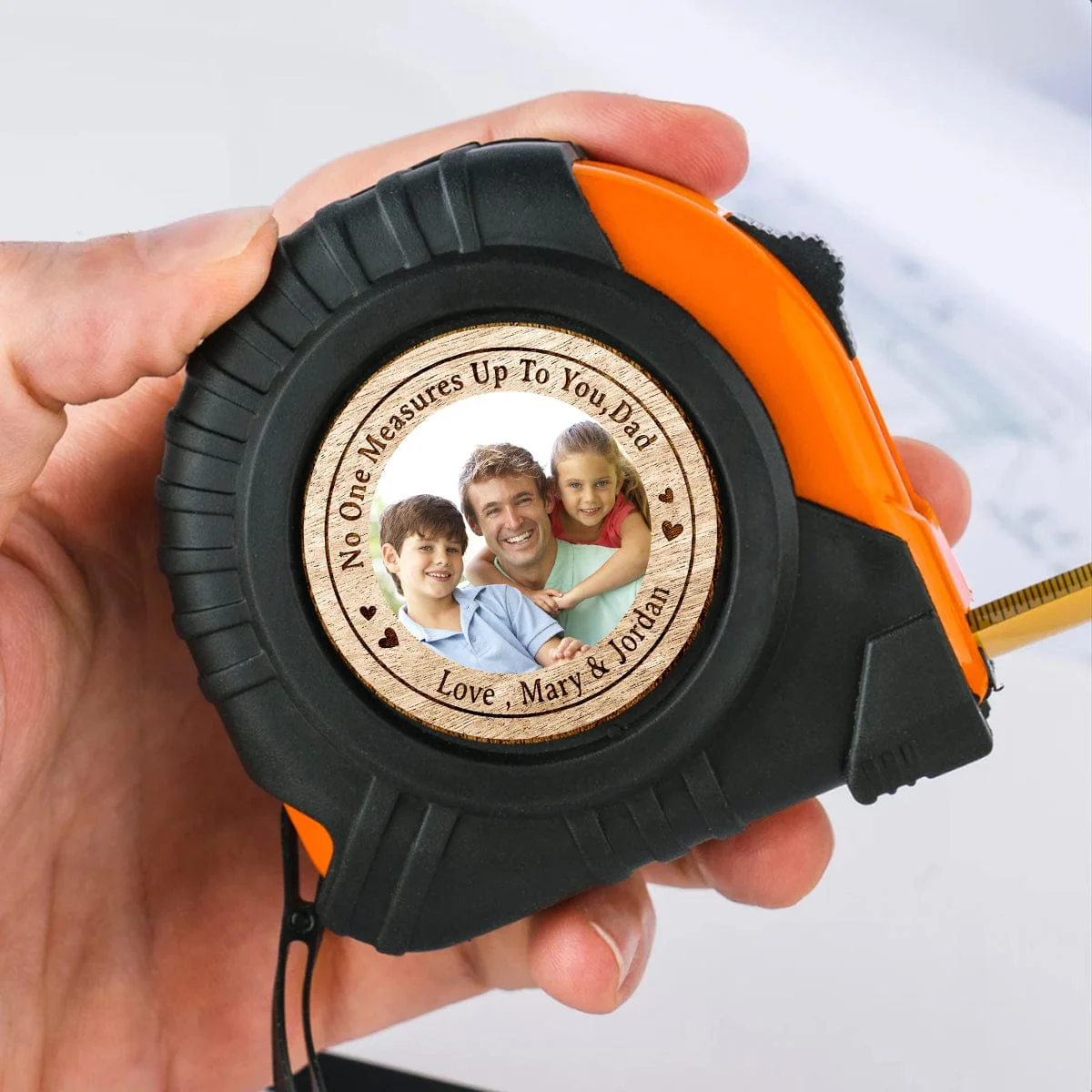 Custom Photo No One Measures Up To You Father's Day Tape Measure DM01 890895 - Image 2