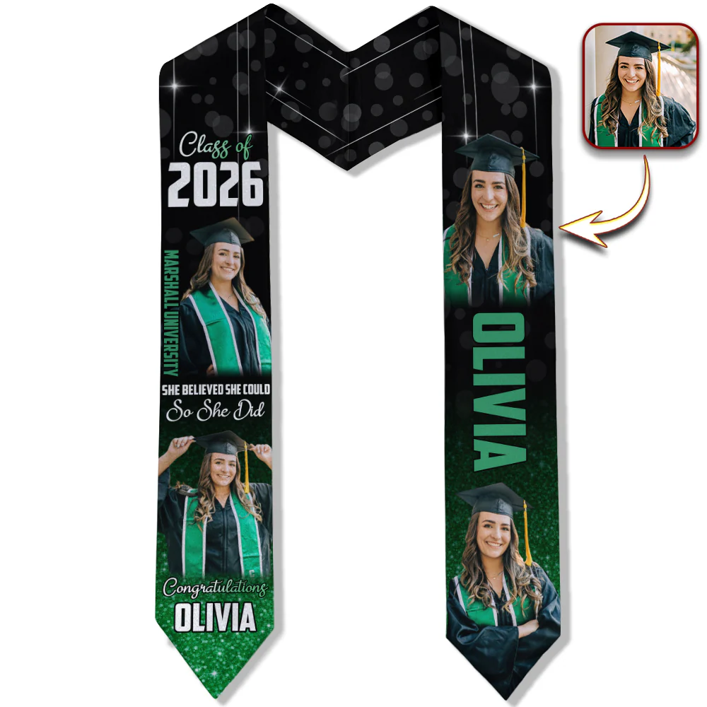 Custom Photo School Name Senior Class of 2026 Graduate Stole Graduation Gifts HO82 901642 - Image 6