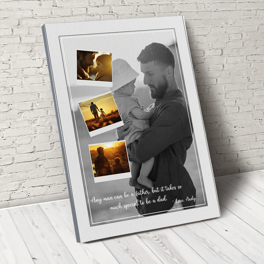 Custom Photo Special To Be A Dad Father's Day Poster Canvas Picture Frame DM01 890947 - Image 2