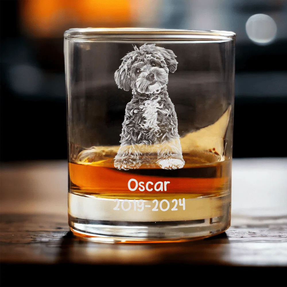 Custom Photo When Tomorrow Starts Without Me Dog Cat Remembrance Rock Glass DM01 891155 - Image 3