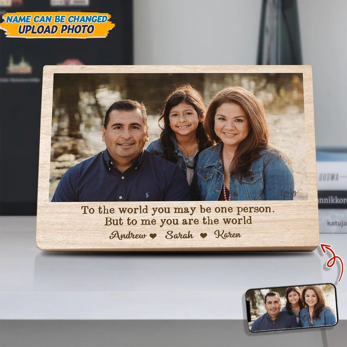 Custom Photo Wood Family Frame TA29 889343 - Image 3