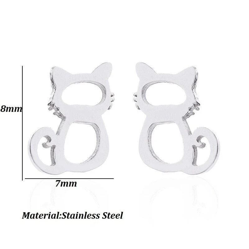 Soft clay cute animal bite earrings studs - Fun Gift Idea - Image 32
