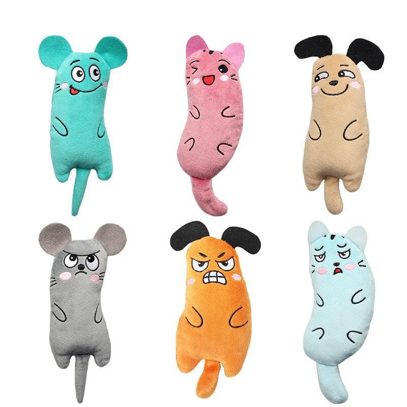 Funny Interactive Plush Cat Toy Teeth Grinding Chewing Mouse Toy - Image 2
