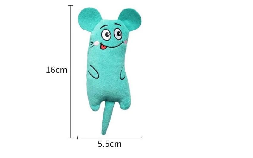 Funny Interactive Plush Cat Toy Teeth Grinding Chewing Mouse Toy - Image 3