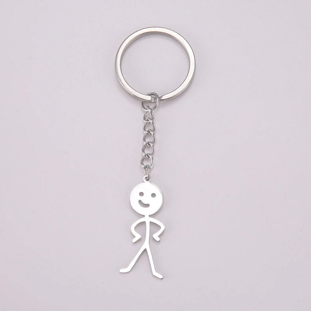 Cute Trend Finger Stickman Keychain - Image 15