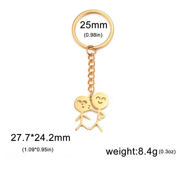 Cute Trend Finger Stickman Keychain - Image 16