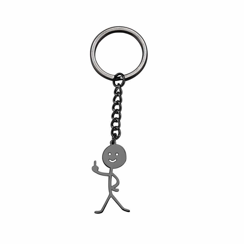 Cute Trend Finger Stickman Keychain - Image 33