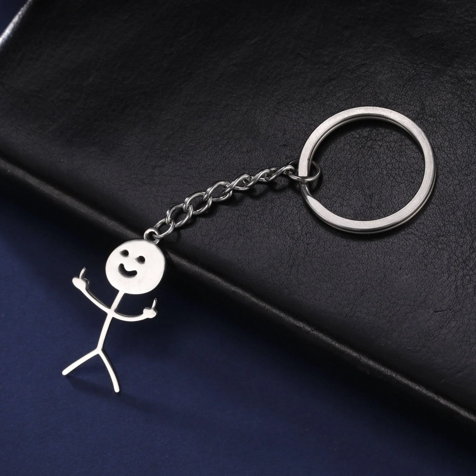 Cute Trend Finger Stickman Keychain - Image 41