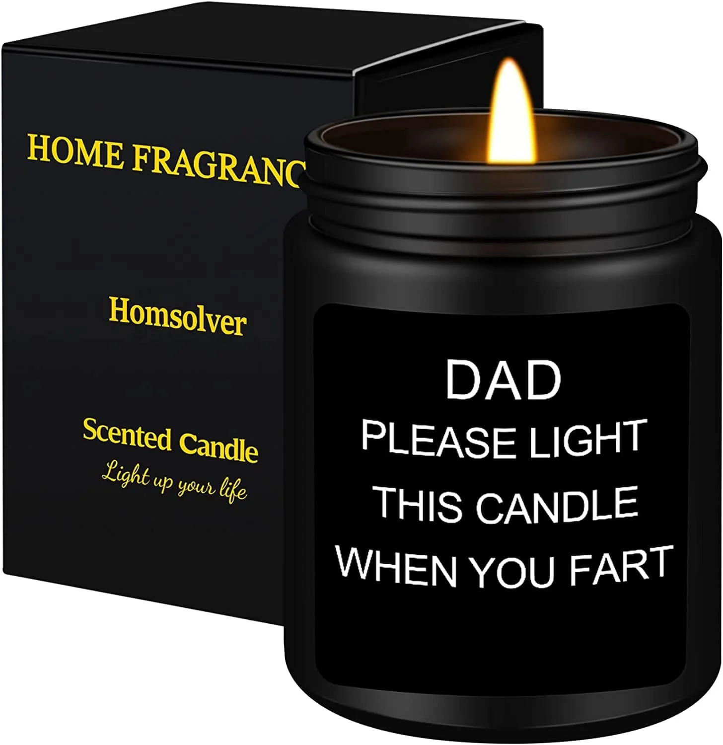 Dad Birthday Gift, Fathers Day Birthday Gifts for Dad, Sandalwood Scented Candle Gifts for Men