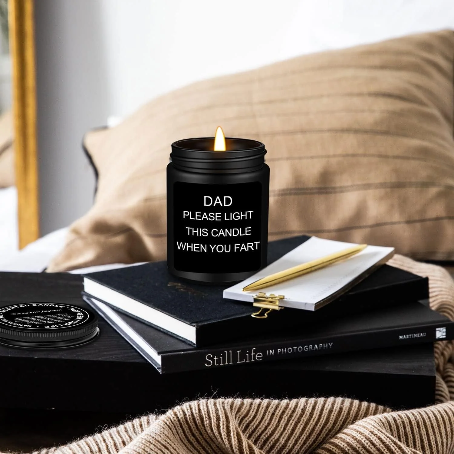 Dad Birthday Gift, Fathers Day Birthday Gifts for Dad, Sandalwood Scented Candle Gifts for Men - Image 4