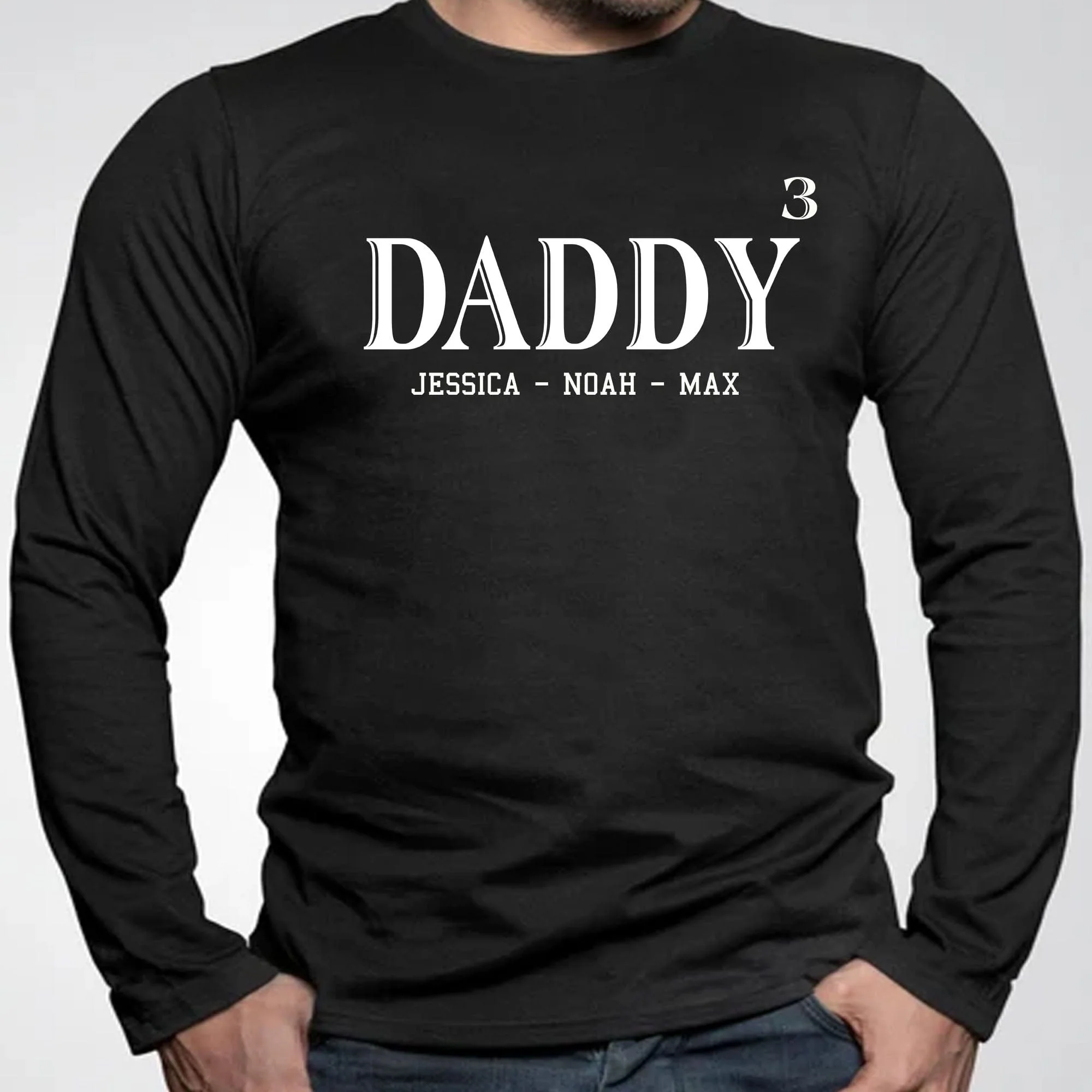 Daddy Custom Kids Names Personalized Custom Father's Day Shirt H319 - Image 4