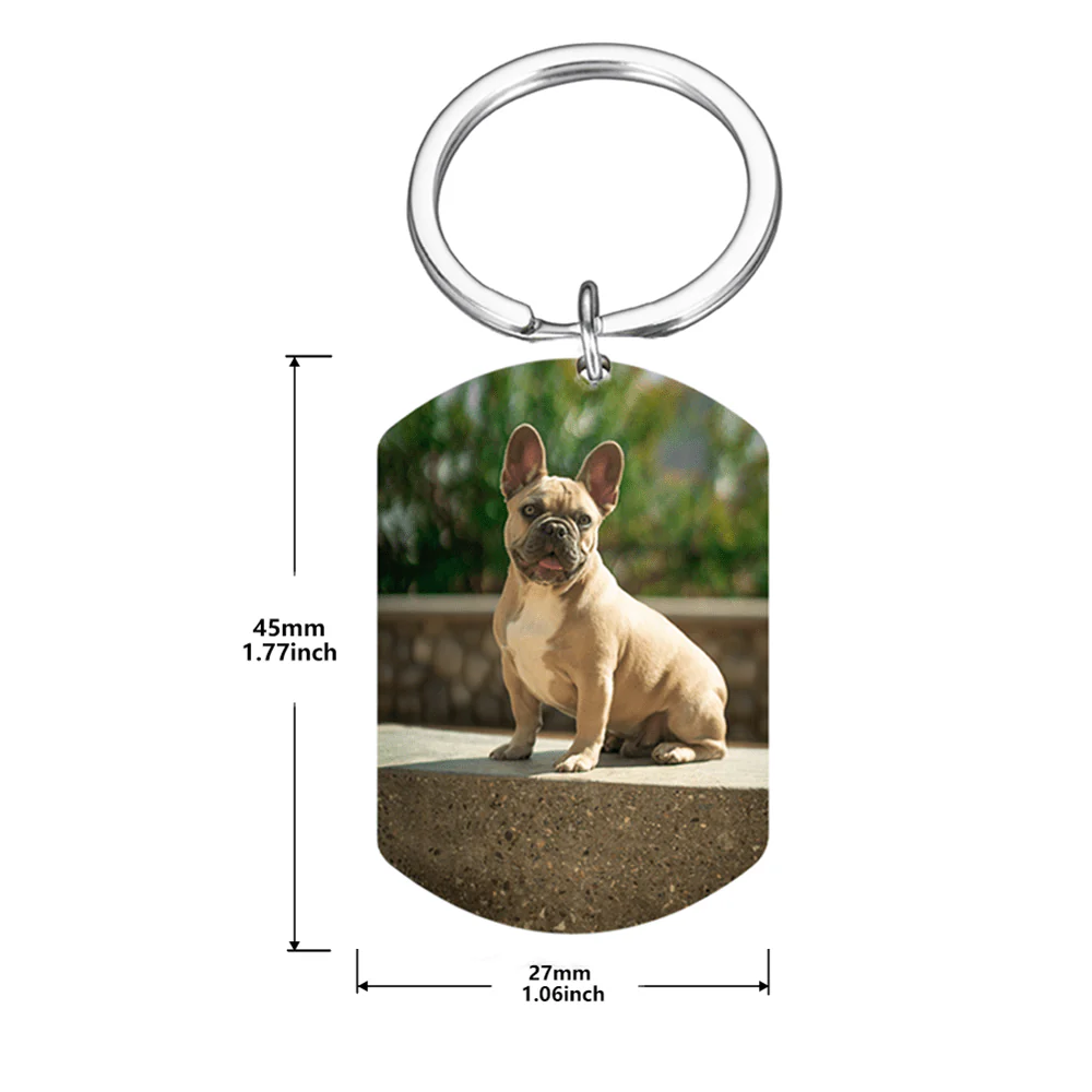 Once By My Side Forever In My Heart Dog Memorial Keychain TA29 889813 - Image 4