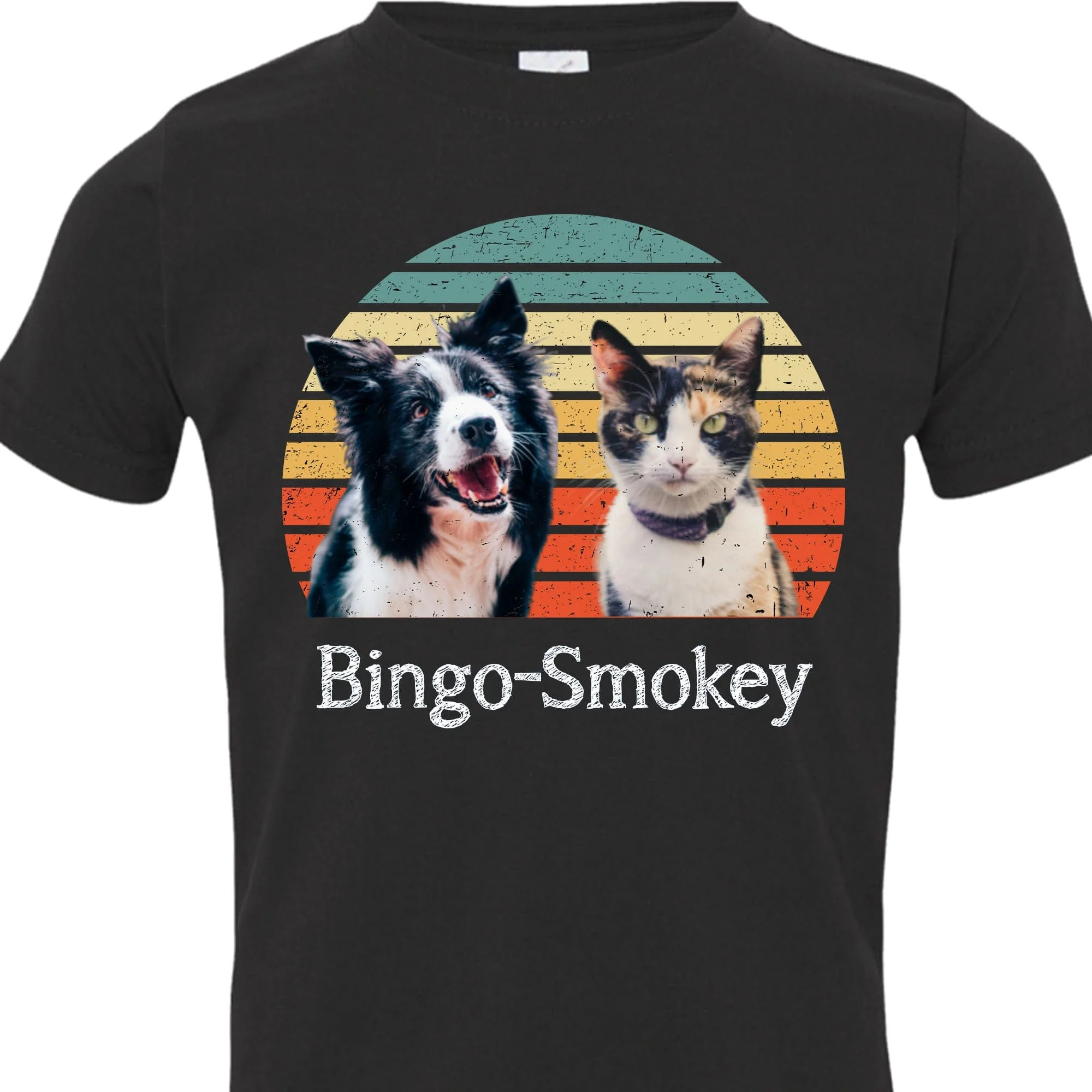 Dog Cat Custom Photo Kids Size Shirt, Custom Photo Shirt For Kids - Image 3