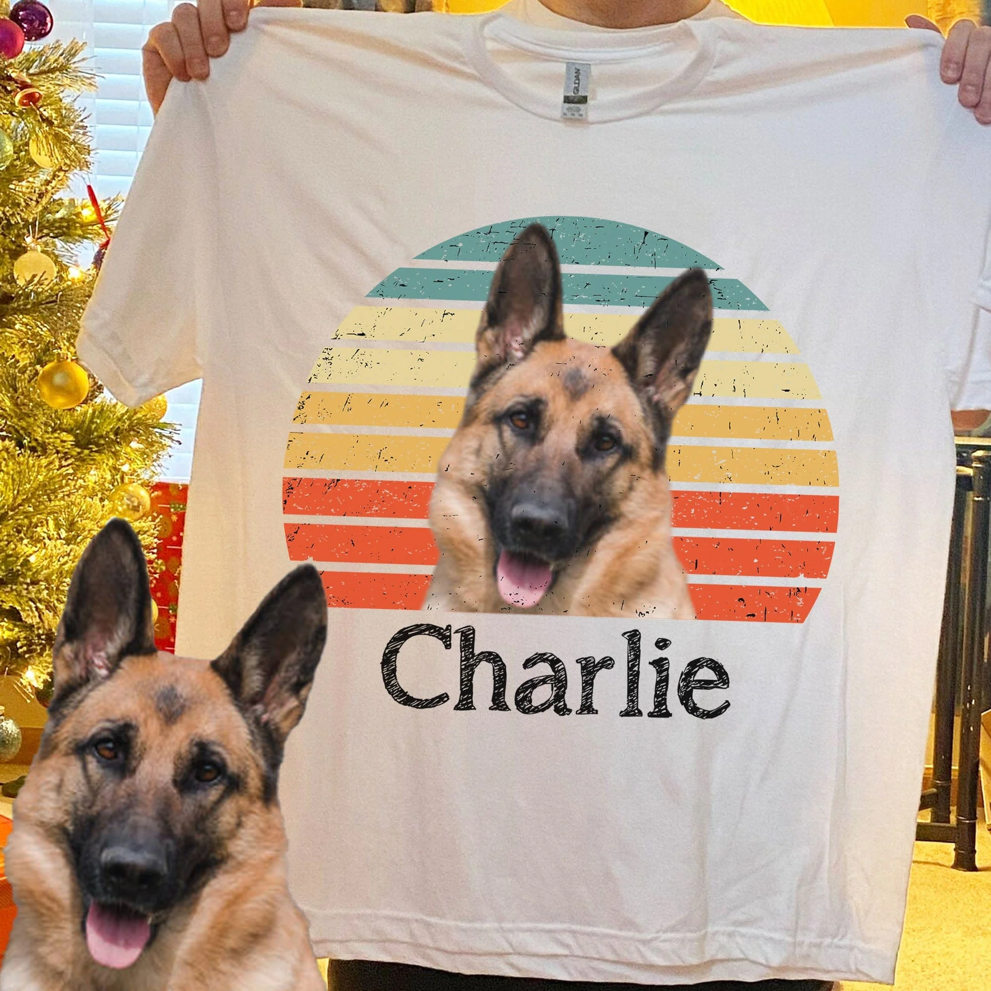Dog Cat Vintage Retro Photo Shirt Personalized Custom Photo Dog Cat Pet Bright Shirt TA29 890881 - Image 3