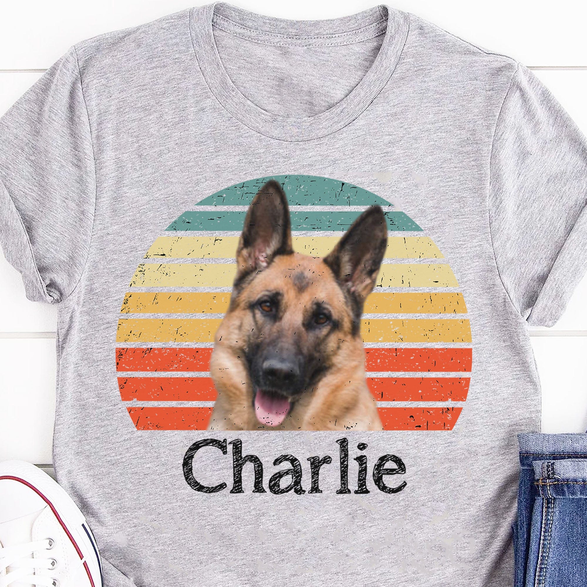 Dog Cat Vintage Retro Photo Shirt Personalized Custom Photo Dog Cat Pet Bright Shirt TA29 890881 - Image 6