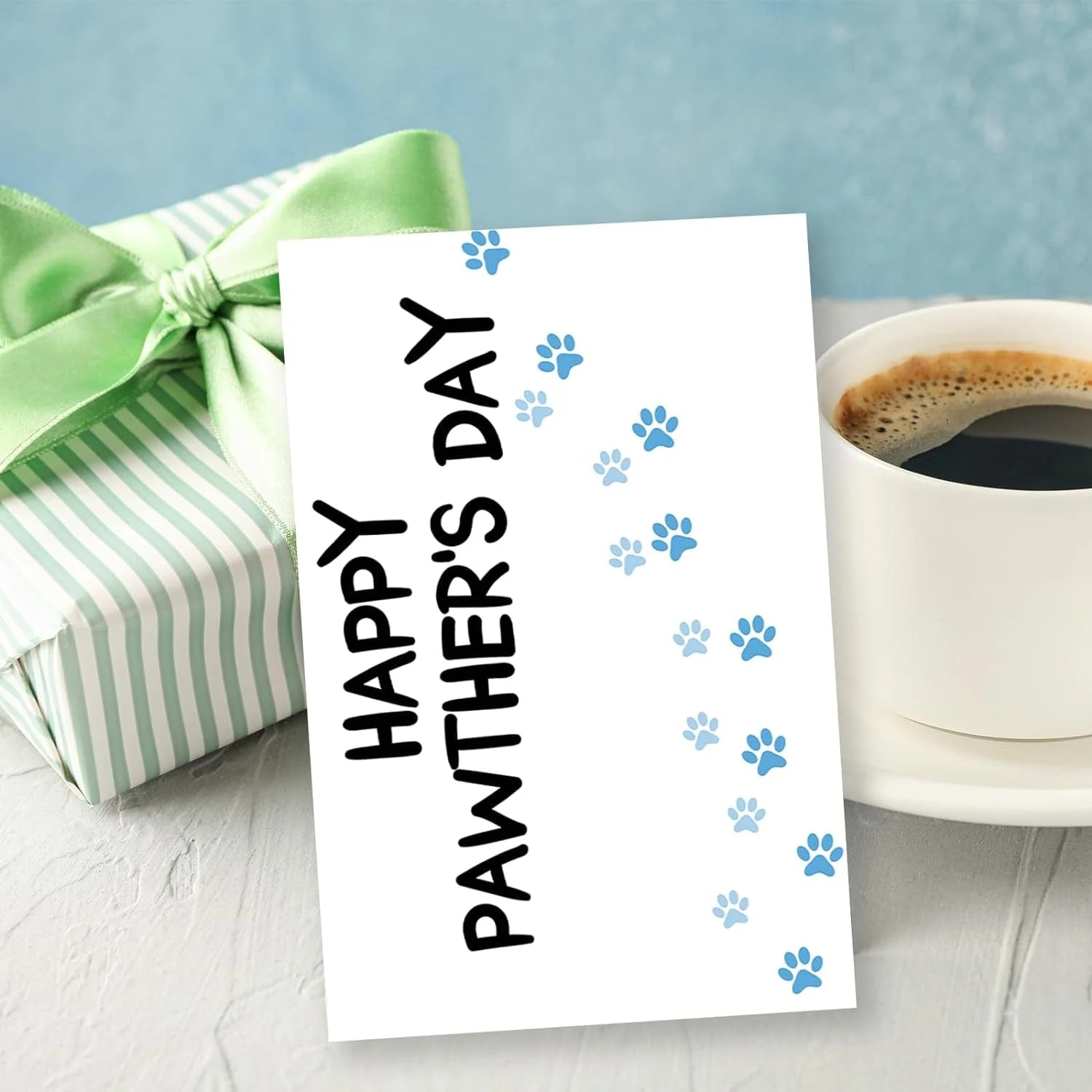 Dog Dad Card, Dog Father'S Day Card, Happy Pawther’S Day Card, Cute Pet Father'S Day Card, Fathers Day Good Gifts from Dog Cat - Image 6