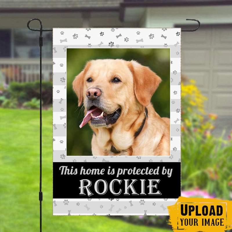 This Home Is Protected By Dog Flag, HN590 - Image 2
