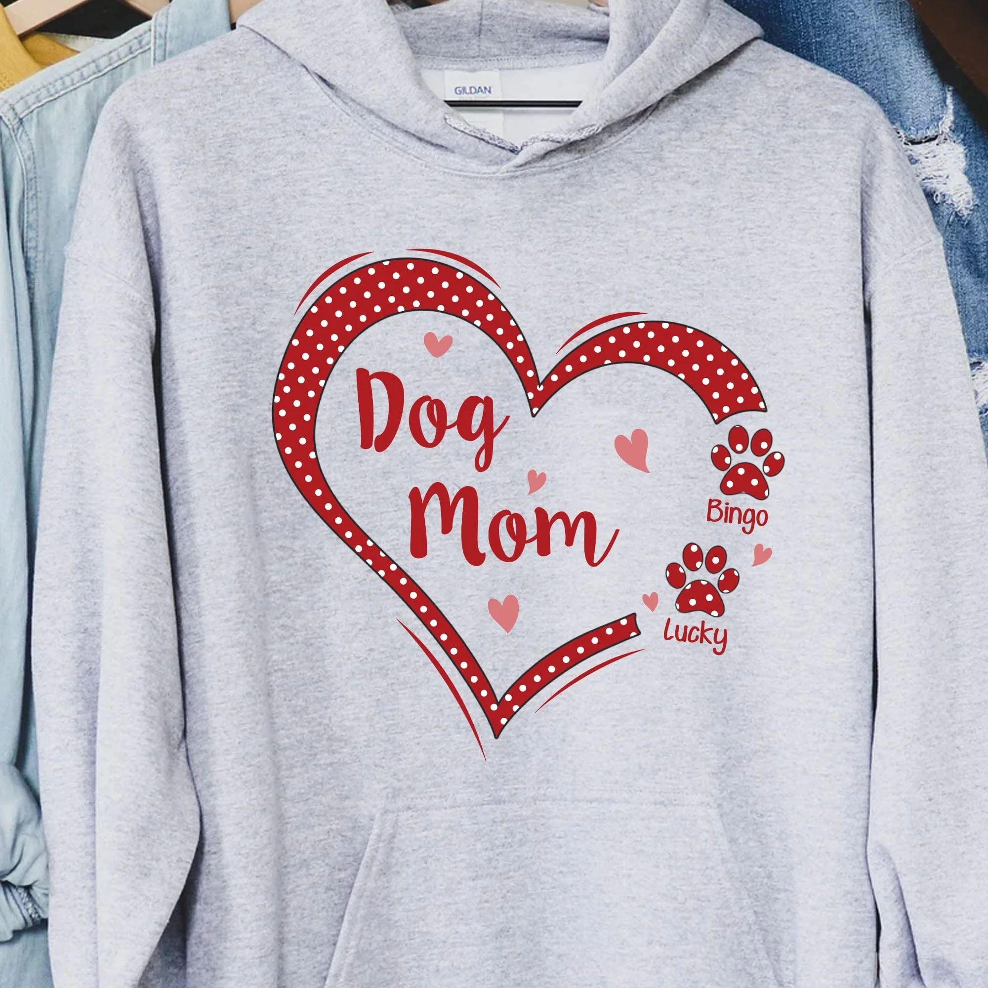 Dog Mom Cat Mom Personalized Custom Dog Cat Shirt C550V2 - Image 4
