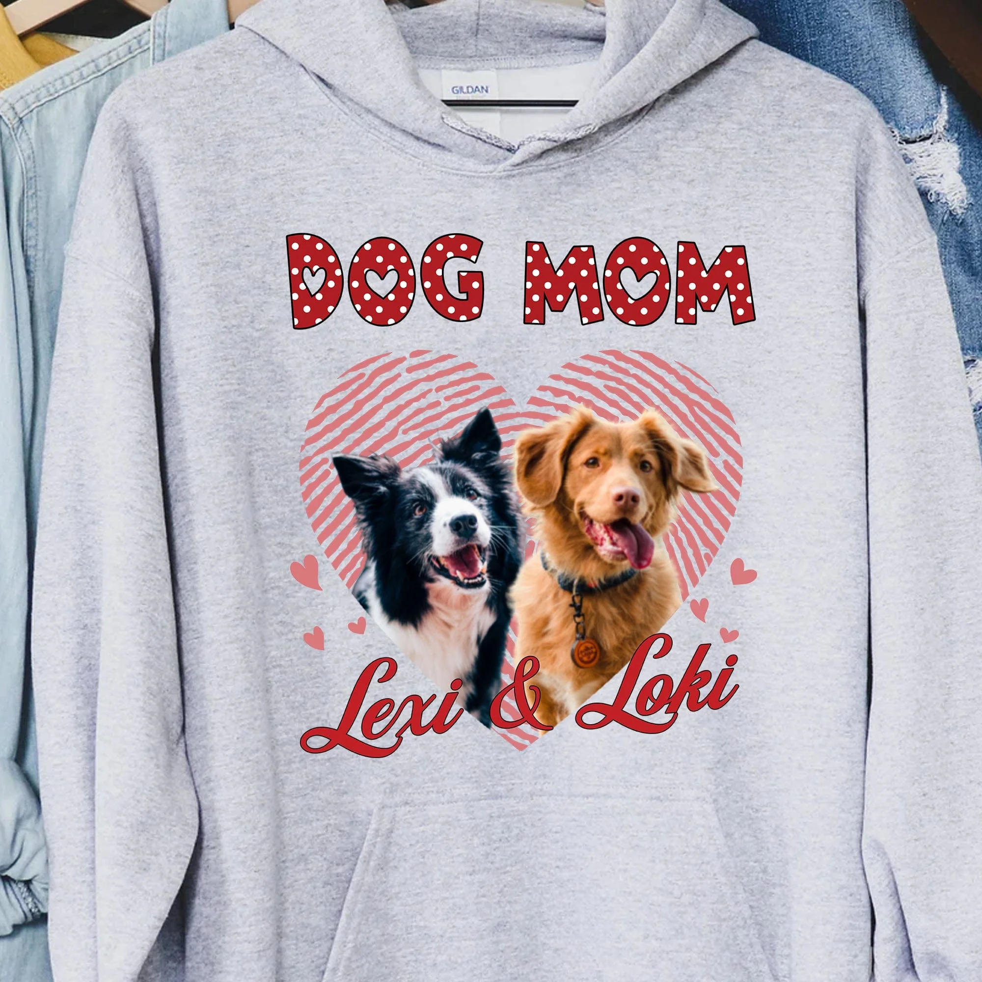 Dog Mom Cat Mom Personalized Custom Photo Dog Cat Shirt TA29 890513 - Image 5