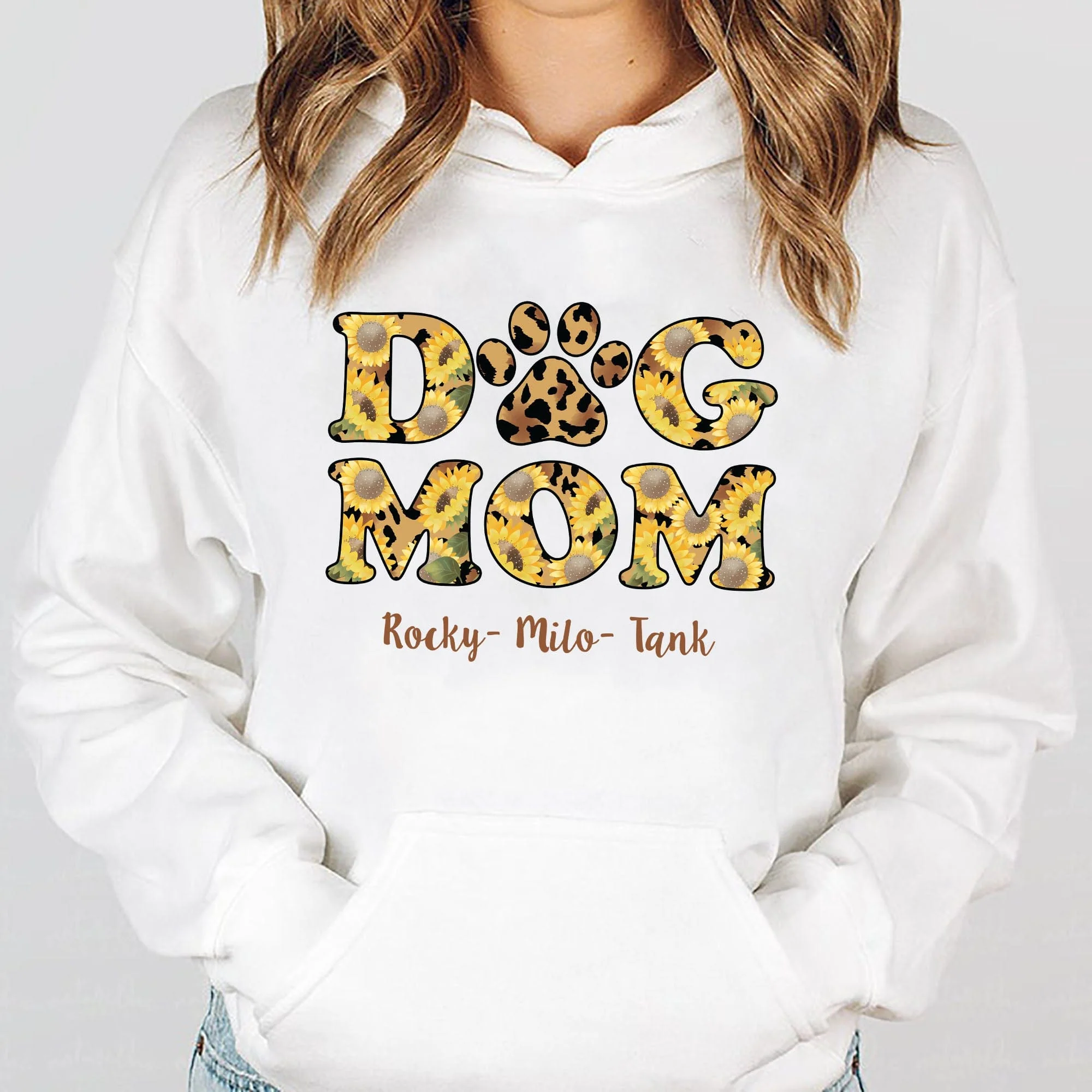 Dog Mom Sunflower Leopard Custom Shirt C223 - Image 2