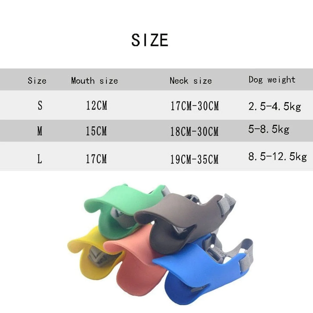 Dog Muzzle Silicone Duck Muzzle Mask for Pet Anti Bite Stop Barking - Image 11
